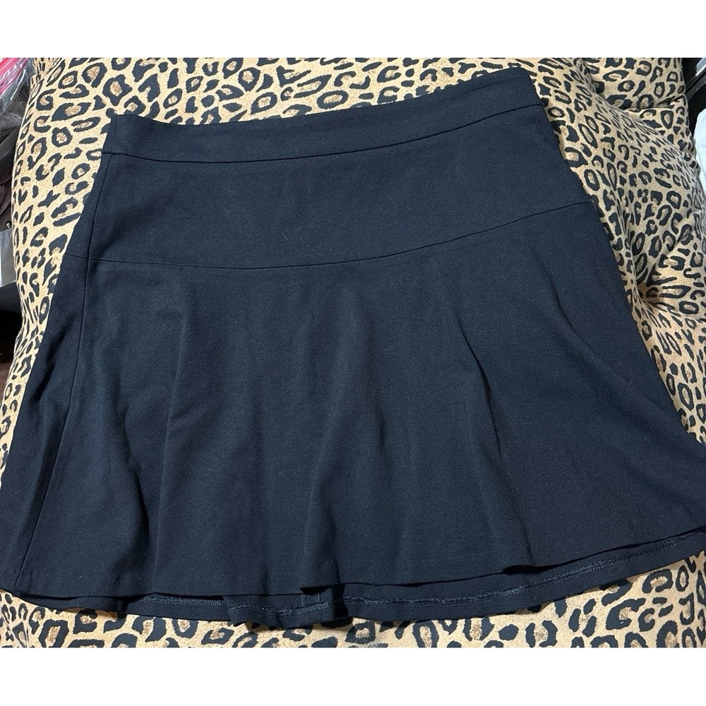 Banana Republic Women's Black Fit & Flate Skater Skirt, Size‎ 10 Petite
